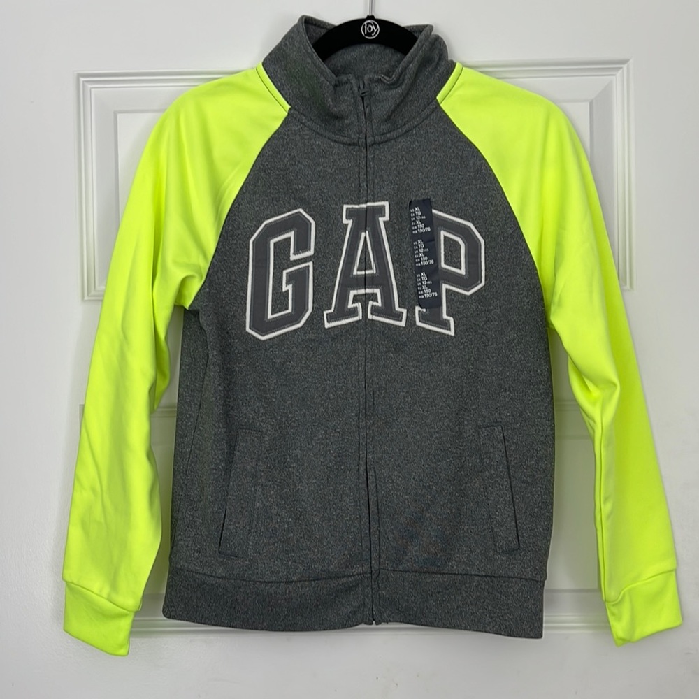 Gap Grey & Neon Sweater